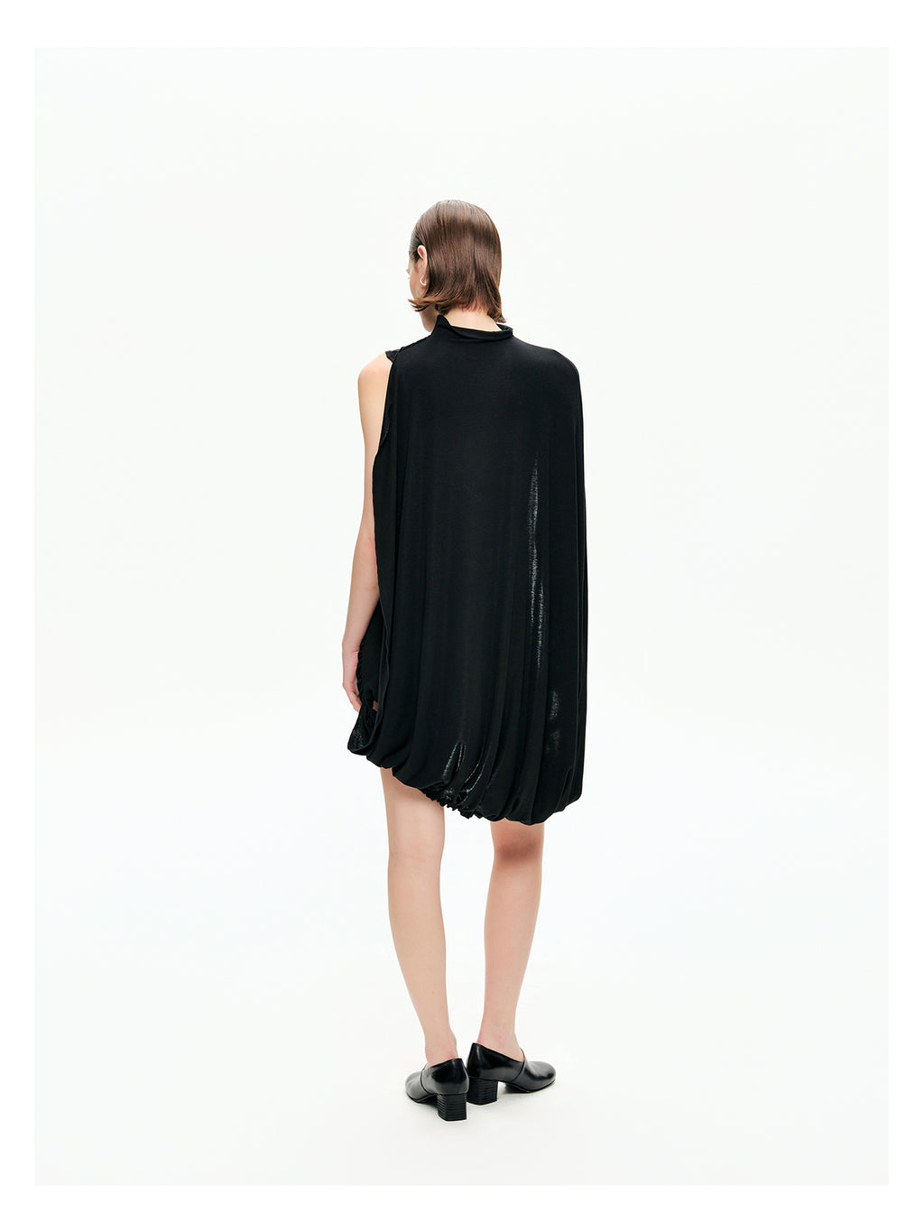 Draped Cape Mini Dress-Pre Order