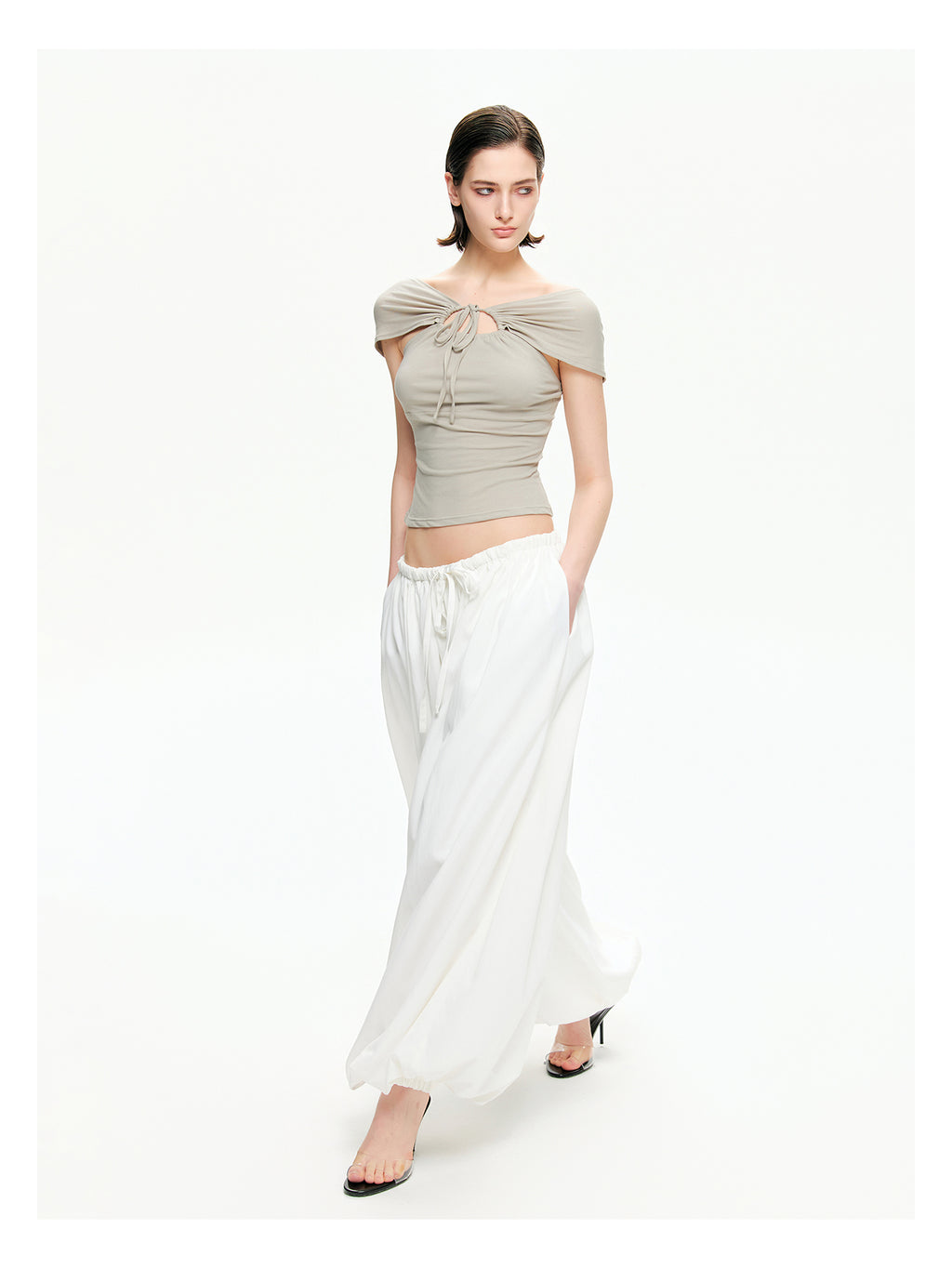 Sculptural Gathered Cocoon Pants-Pre Order