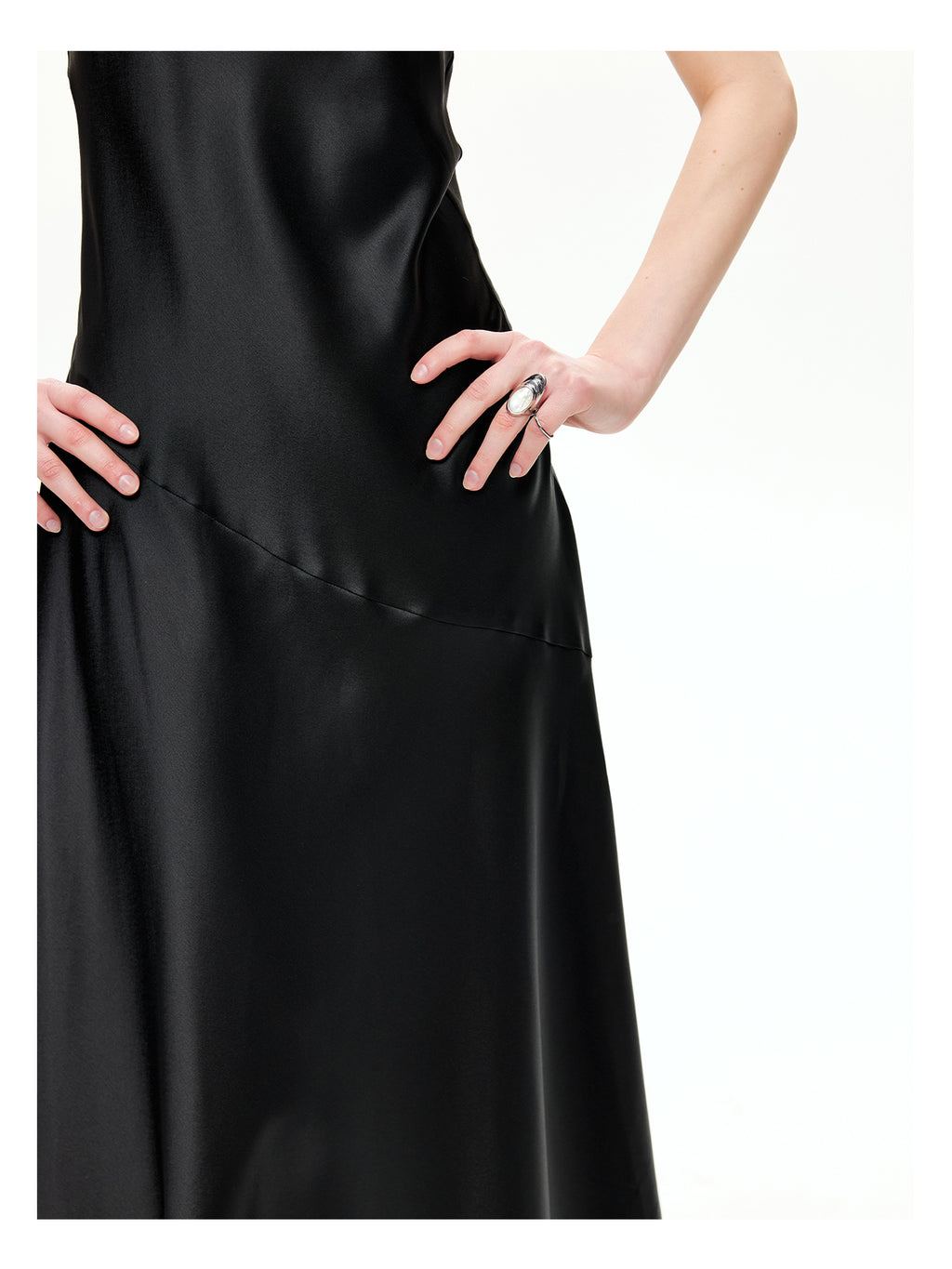 Bias-Cut Satin Halter Maxi Dress-Pre Order