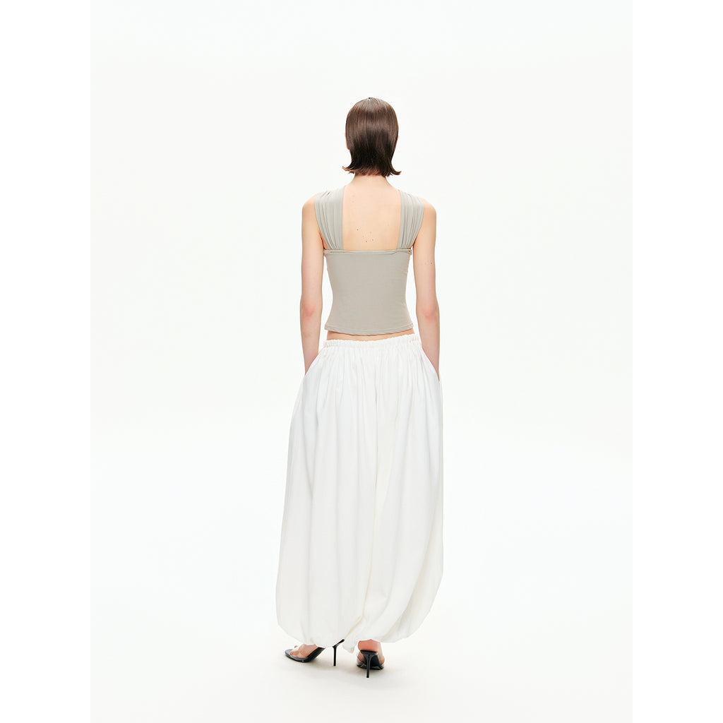 Sculptural Gathered Cocoon Pants-Pre Order